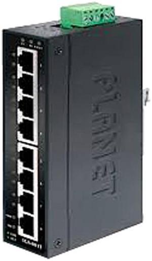 PLANET IGS-801T 8-port 10/100/1000 Mbps Industrial Gigabit Ethernet Switch (-40~75 Degrees C Operating Temperature)