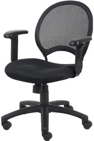 Boss B6216 Mesh Chair with Adjustable Arms