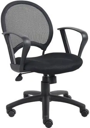 Boss B6217 Mesh Chair with Loop Arms
