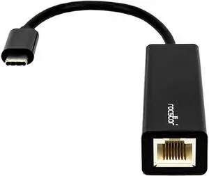 Rocstor Y10A174-B1 Usb-C To Gigabit Adapter Black Usb-C 3.1 To Gigabit 1000Mbps