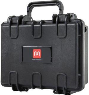 Monoprice Weatherproof Hard Case - 10in x 8in x 4in With Customizable Foam, IP67, Shockproof, Customizable Name Plate