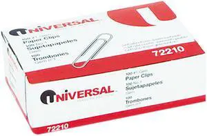United Stationers UNV72210BX Paper Clip-100PK REGULAR PAPER CLIP