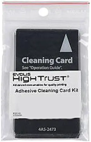 Evolis ACL006 Avansia Cleaning Kit, Pack Of 5 Adhesive Cards (Rollers)