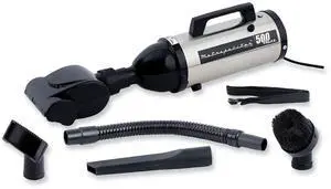 MetroVac 105-578543 Evolution Hand Vacuum with Turbo Brush - Silver/Black