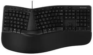 Incase Designed by Microsoft Ergonomic Keyboard - Cable Connectivity - USB 2.0 Type A Interface - 126 Key(s) - MS Office, Emoji, Search, Multimedia, Mute, Volume Up, Volume Down, Music