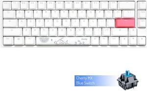 Ducky One 2 SF 65% RGB LED Mechanical Keyboard, White w/ Cherry MX Blue Switches