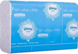 Kleenex Reveal Multi-Fold Hand Towels (46321), 8" x 9.4", For Kleenex Reveal Countertop System Dispenser, White, 2,400 Towels / Case, 16 Packs of 150 Paper Towels