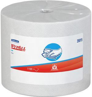WypAll X50 Disposable Cloths (35015), Strong for Extended Use, Jumbo Roll, White, 1,100 Sheets / Roll