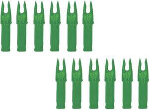 Carbon Express CX Precision Nocks Clr Green 12pk 50227