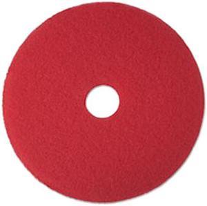 3M Corporation MCO 08389 14 Inch 5100 Low-Speed Floor Buff Pad- Red - Case of 5
