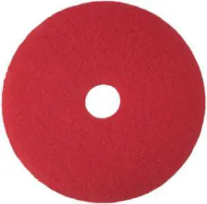 3M Corporation MCO 08391 16 Inch 5100 Low-Speed Floor Buff Pad- Red - Case of 5