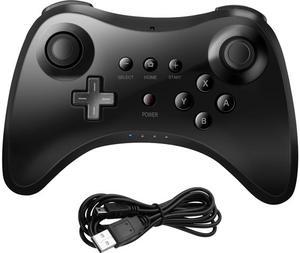 FirstPower Wireless Bluetooth Controller for Nintendo Wii U Pro Bluetooth Gamepad Game Joystick Black