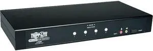 Tripp-Lite B002-DUA4 Network 4 Port DVI-USB Audio KVM Switch Desktop Black