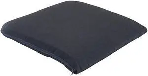 The ComfortMakers Deluxe Seat/Back Cushion Memory Foam 17 x 2.75 x 17.5 Black 91061