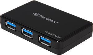 Transcend 4-port USB 3.0 Hub w/ Power Adapter model # TSHUB3K, Supports IOS Fast Charging