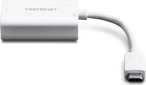 TRENDnet TUC-VGA2, USB-C to VGA HDTV Adapter with PD support