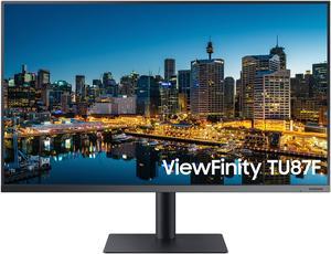 SAMSUNG Viewfinity TU87F LF32TU874VNXGO 32 4K UHD Pro Monitor VA Panel 60Hz 5ms HDR10 sRGB HDMI Dual 4K Display Fully Adjustable Stand Eye Saver Mode Dark Blue Gray