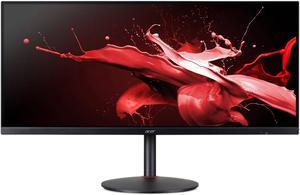 Acer Gaming XV340CK PBMIIPPHZX 34" IPS 3440x1440 UWQHD 144Hz 1ms Response Time 99% sRGB Wide Color Gamut AMD FreeSync Premium HDR Monitor, HDMIx2, DisplayPortx2, USB3.0, Speakers
