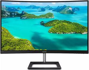 PHILIPS 322E1C 32" Super-Curved Frameless Monitor, Full HD VA, 104% sRGB, Adaptive-Sync 75Hz, VESA, 4Yr Advance Replacement Warranty, Black