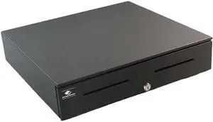 APG Series 4000 Heavy Duty Cash Drawer, 18” x 16”, Dual Media Slots, Multipro 24V, 5 Bill x 8 Coin Canadian Till, Requires Cable, Painted Front, Black - JB320-BL1816-M3