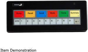Logic Controls KB1700 Kitchen Display Bump Bar, Legend D, USB, Black - KB1700U-D-BK