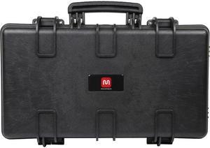Monoprice Weatherproof Hard Case - 22in x 14in x 8in With Customizable Foam, IP67, Shockproof, Customizable Name Plate