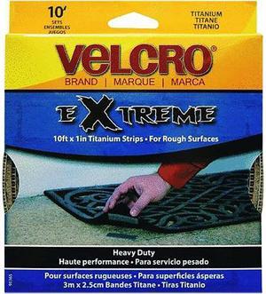 Velcro, Gray, 10 Ft x 1 In