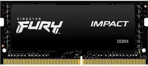 Kingston FURY Impact 16GB (1 x 16GB) 260-pin SO-DIMM DDR4 3200 MHz CL20 Black Memory (KF432S20IB/16)