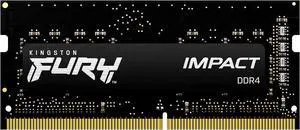 Kingston FURY Impact 32GB (1 x 32GB) 260-pin SO-DIMM DDR4 3200 MHz CL20 Black Memory (KF432S20IB/32) Kingston FURY Impact 32GB (1 x 32GB) 260-pin SO-DIMM DDR4 3200 MHz CL20 Black Memory (KF432S20IB/32)