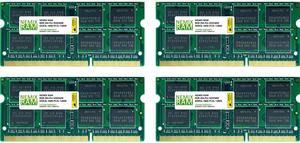 32GB (4x8GB) DDR3 1600 (PC3 12800) SODIMM Laptop Memory RAM