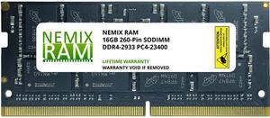 16GB DDR4-2933 PC4-23400 SO-DIMM Laptop Memory by Nemix Ram