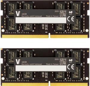 V-COLOR DDR4 32GB (2x16GB) 2666MHz (PC4-21300) SO-DIMM 1.2V SK Hynix IC Laptop Memory Model TN416G26D819-VC