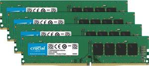 Crucial 16GB 4 x 4GB DDR4 2400MHz DRAM Desktop Memory CL17 12V SR DIMM 288pin CT4K4G4DFS824A