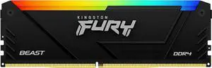 32GB Kingston Technology FURY Beast RGB 3200MHz DDR4 Memory Module (1 x 32GB)