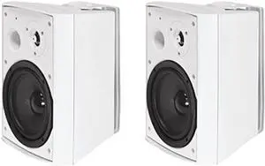OSD Audio BTP-650 Outdoor Patio Speaker Wireless Bluetooth Pair, White