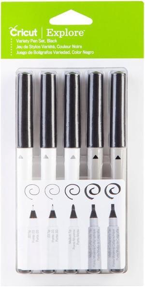 Cricut Explore Multi Pen Set Black | 5 Pens 2002948