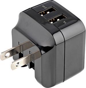 StarTech 2 Port 17W USB Wall Charger USB2PACUBK