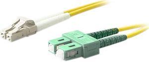 THIS IS A 15M LC (MALE) TO SC (MALE) YELLOW DUPLEX RISER-RATED FIBER PATCH CABLE