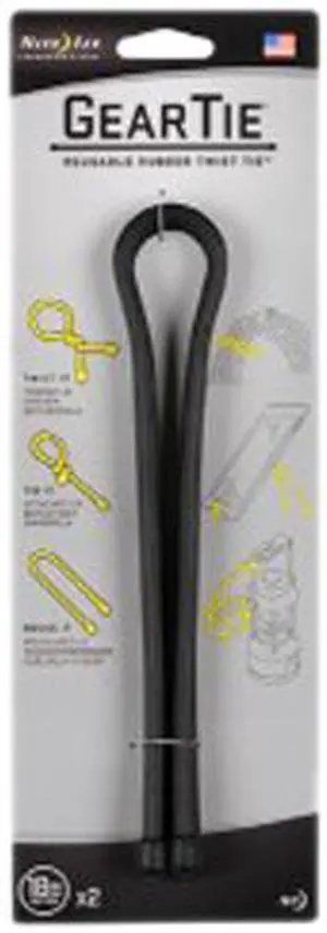 Nite Ize GT18-2PK-01 Gear Tie 18" Twist Tie