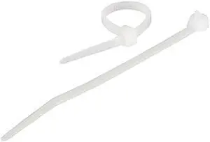 C2G 43032 4in Cable Tie Multipack (100 pack) - White (TAA Compliant)