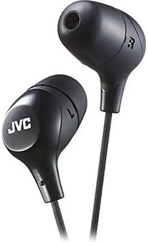 JVC HA-FX38M Marshmallow In-Ear Headphone - Black - HAFX38MB