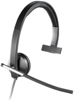 Logitech H650E Mono Headset USB-A Plug-and-Play and In-line Controller Mic 981-000513