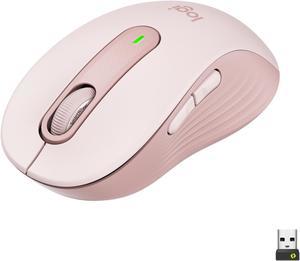 Logitech Signature M650 Mouse - Optical - Wireless - Bluetooth/Radio Frequency - Rose - USB - 2000 dpi - Scroll Wheel - 5 Button(s) - 5 Programmable Button(s) - Medium Hand/Palm Size