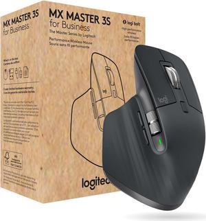 Logitech MX Master 3S for Business Wireless Mouse with Quiet Clicks 8K DPI Secured Logi Bolt USB Receiver Bluetooth USBC Charging MagSpeed Scrolling WindowsMacChromeLinux  Graphite