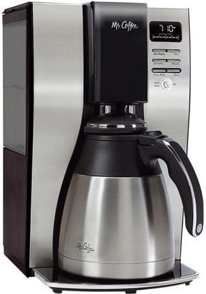 Optimal Brew 10-Cup Thermal Programmable Coffeemaker Black/Brushed Silver