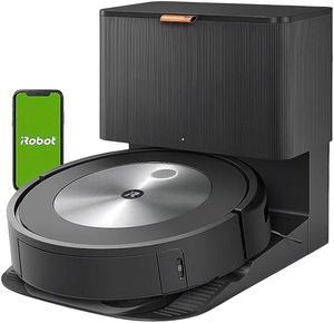 iRobot Roomba j7+ Self-Emptying Robot Vacuum  Avoids Common Obstacles Like Socks, Shoes, and Pet Waste, Empties Itself for 60 Days, Smart Mapping, Works with Alexa and Google