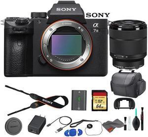 Sony Alpha a7 III Mirrorless Digital Camera Bundle - With Sony FE 28-70mm Lens, Bag, 64GB Memory Card, Memory Card Reader and More