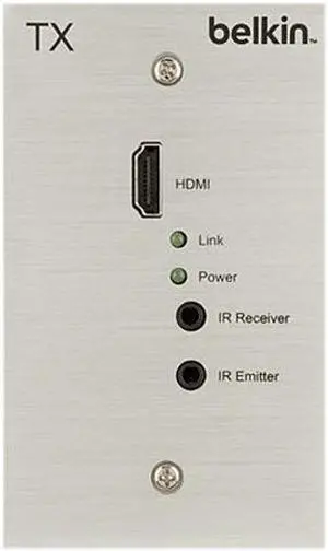 Belkin HDBT-WP-100MTX CAT5E Wallplate TX Up to100M Repack-Transmitter Only