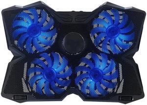 CORN Laptop Cooler Cooling Pad Gaming for 1417Inch Notebook Cooler Cooling Pad Stand Chill Mat with Four 120mm Blue Light Fans at 1200 RPM for Gamers and Office SF174