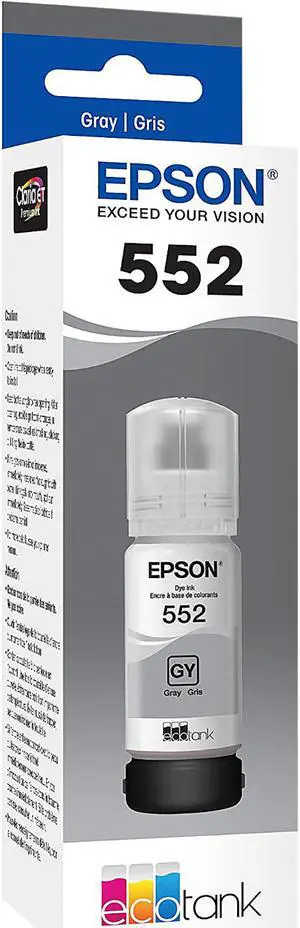 New Epson T552520-S T552 Dye Grey Ink Bottle